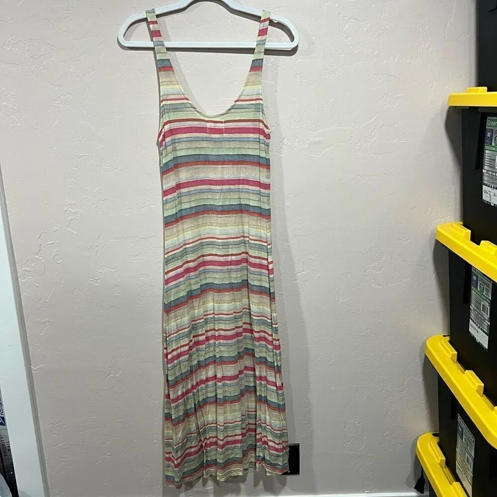 Quick Silver Striped Rainbow Maxi Dress - Image 4