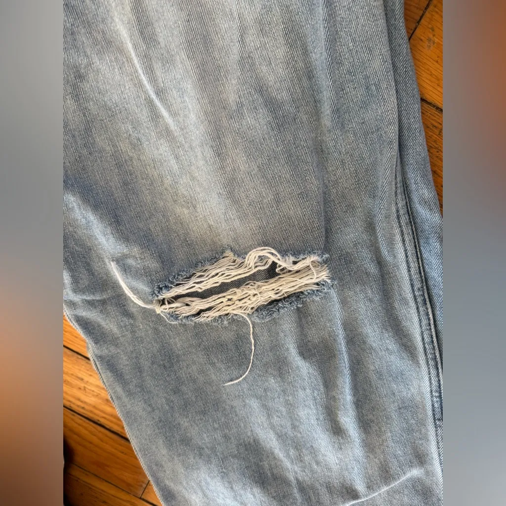 Gap  high rise barrel Light Blue Jeans 32 14 - Image 4