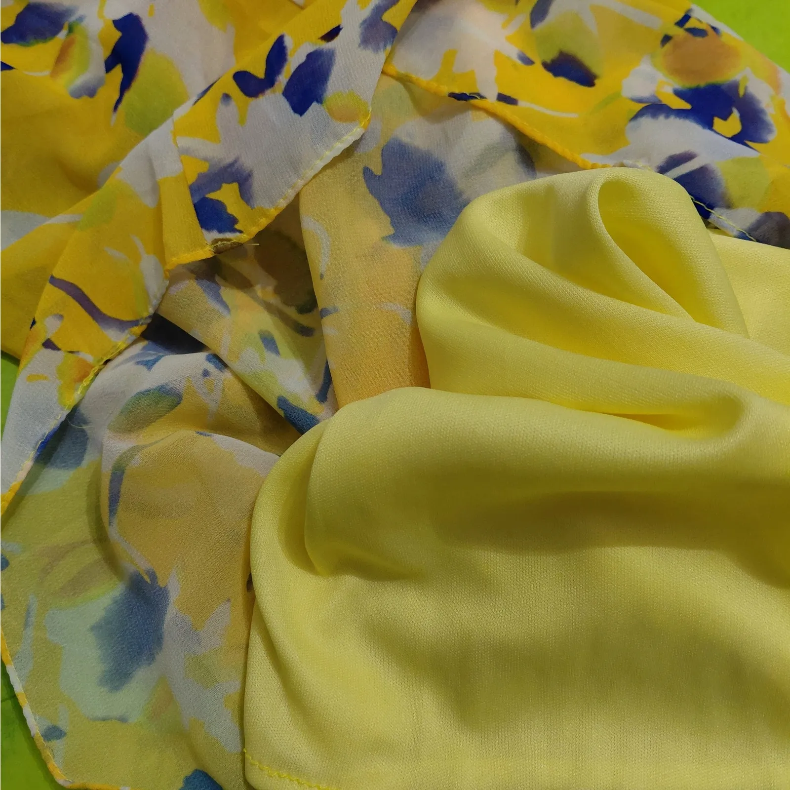 Mac Duggal Womens Halter Neck Wide Leg Jumpsuit Sz 4 Yellow Floral Resort Chic - Image 13