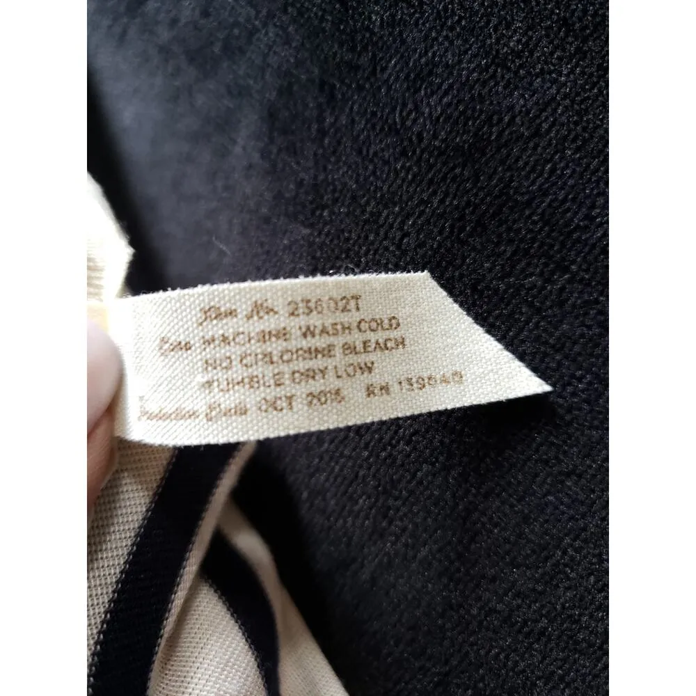 Matilda Jane Top Women M White Navy Striped Floral Sleeve Long Tunic Shirt - Image 11