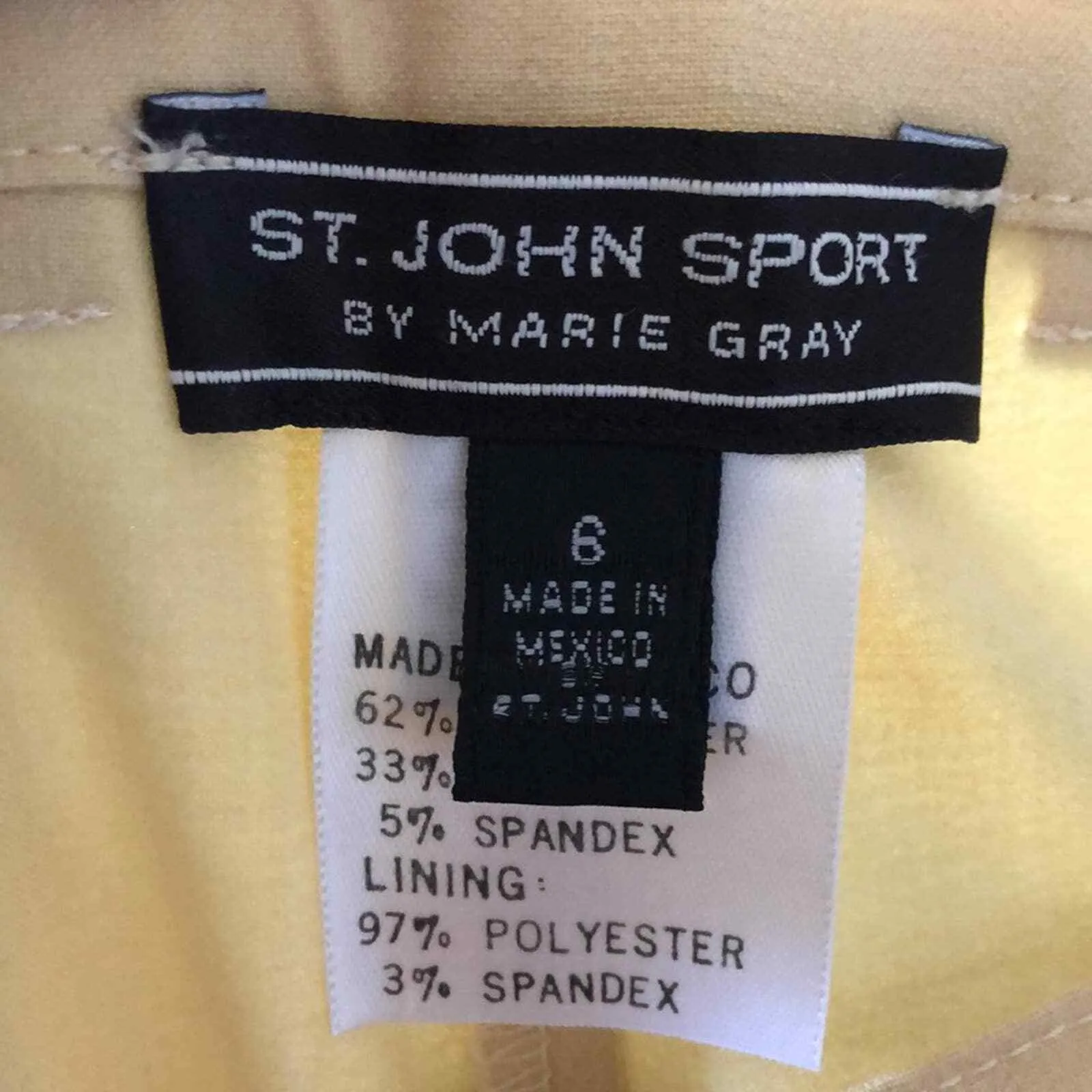 St. John Sport By Marie Gray mellow Maize yellow high rise slacks Women’s Size 6 - Image 8