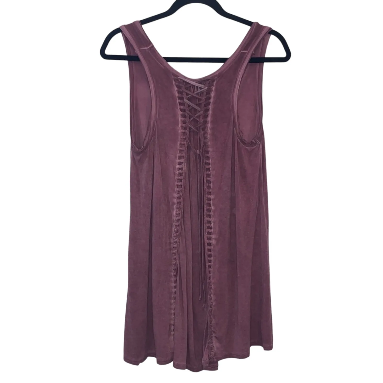 Altar’d State Pink Stretchy High Low Tank Top - Image 2