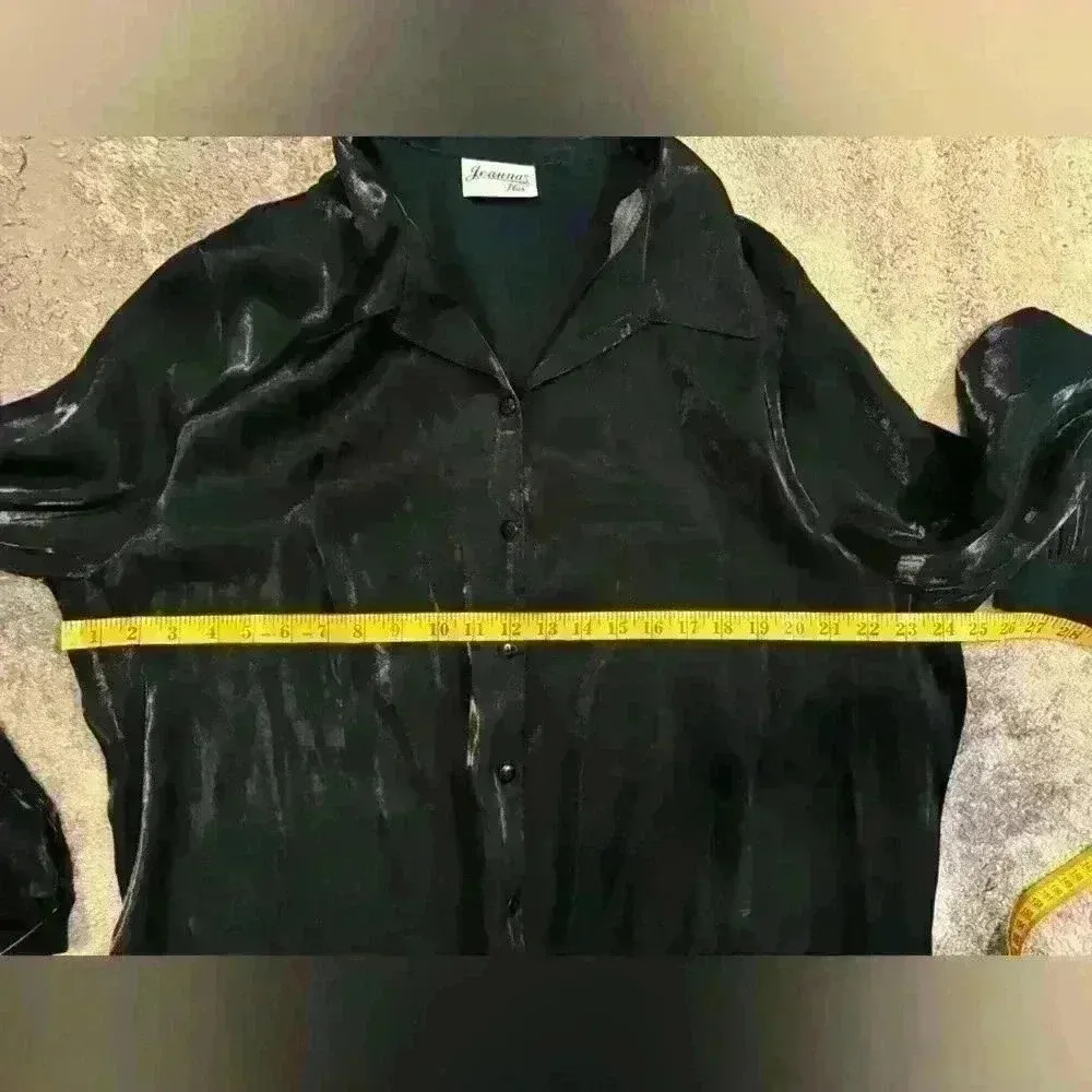 Women’s Black Joanna Plus Button Down Blouse Size undefined - Image 4