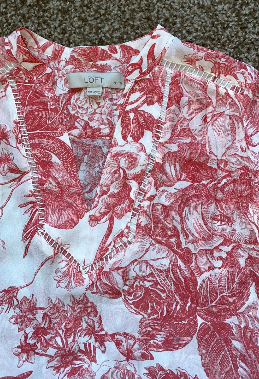 Loft Floral Blouse - Image 3