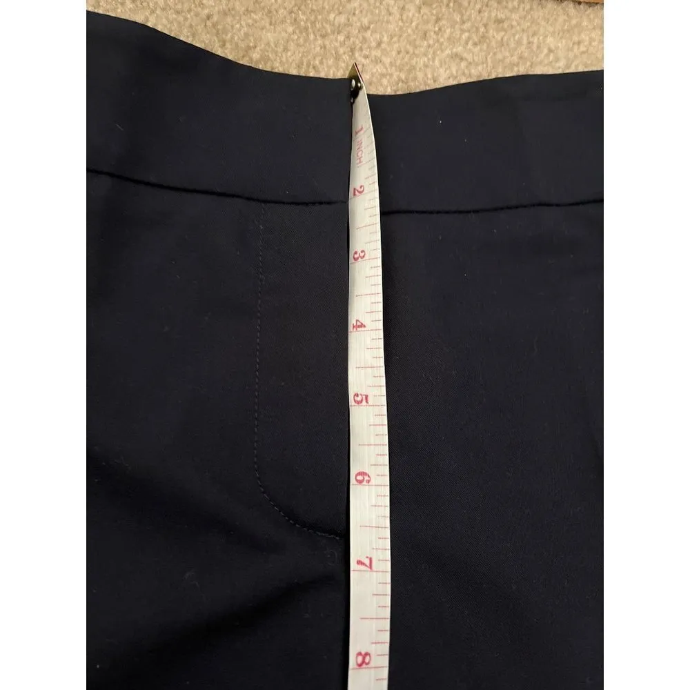 Bonpoint womens Italian navy straight leg dress slack pants size IT 36 Blue - Image 8