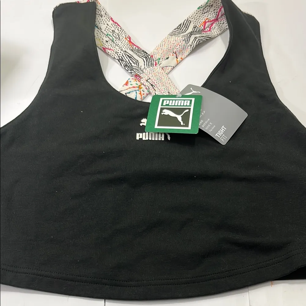 Puma Black Sports Bra - Image 7