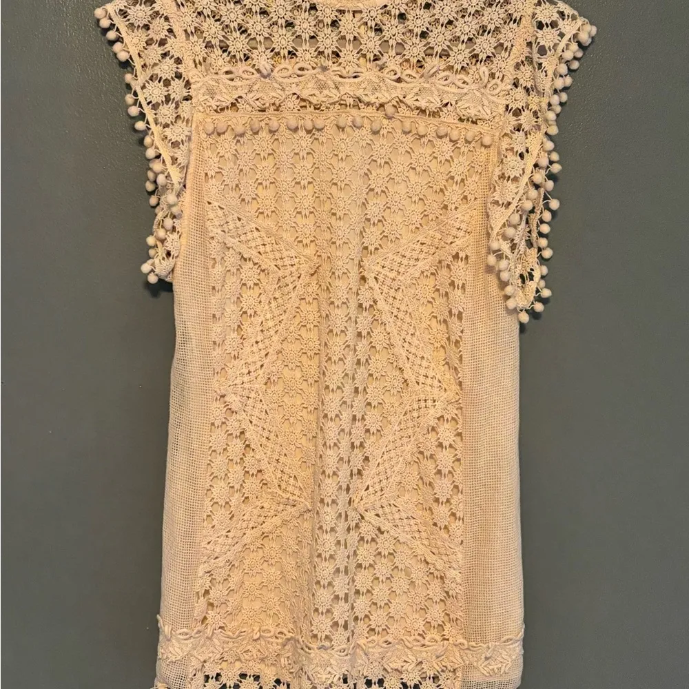 Revolve Tularosa Short Lace PomPom Dress - Image 2