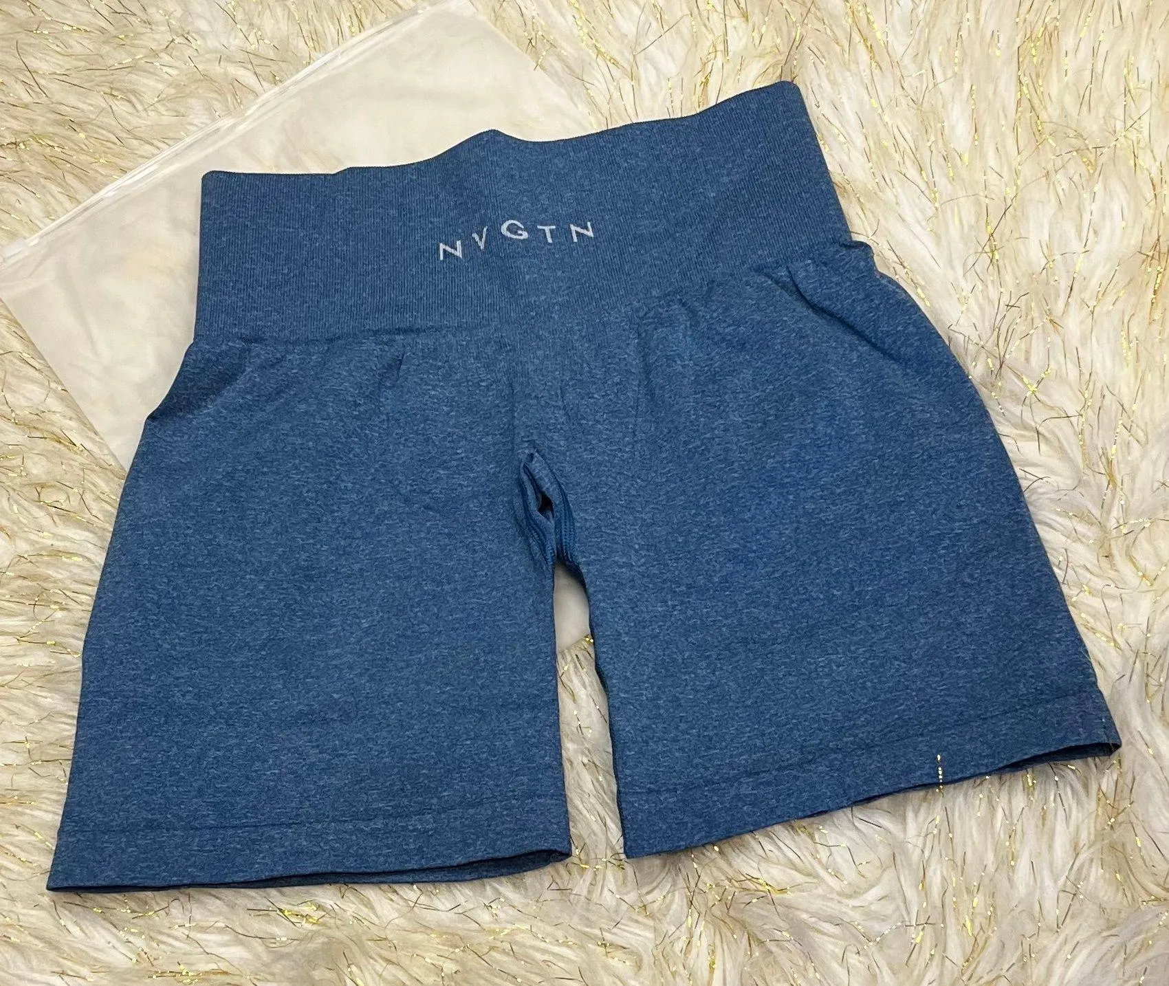 NVGTN Large Denim Pro Shorts - Image 2