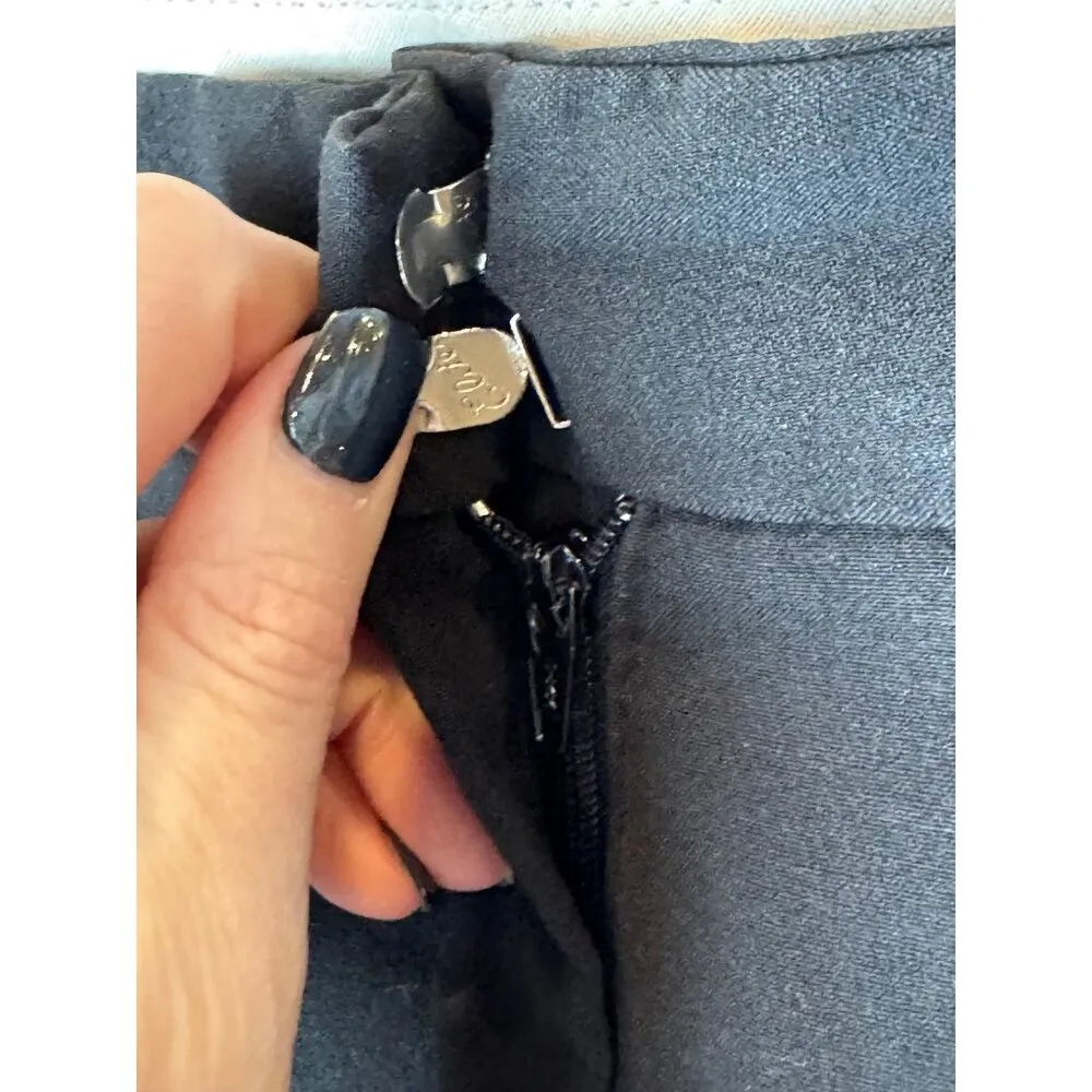 Norma‎ Kamali Pants Women 18 Black Straight Leg High Rise Trousers Career - Image 6