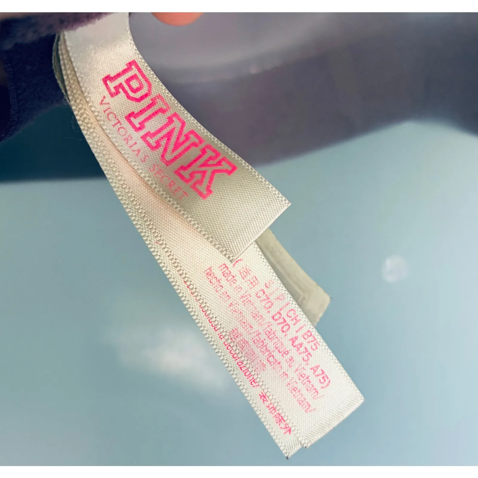 PINK Victoria's Secret Velvet Wireless Bra Purple Small - Image 4