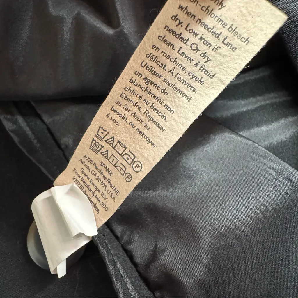 SPANX Perfect Collarless Blazer Long Sleeve Single Button Jacket Black 3X - Image 9