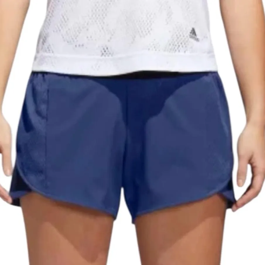 Adidas Women's Sport Id Summer Shorts w/Pockets & Curved Hem Blue Size Medium - Image 7