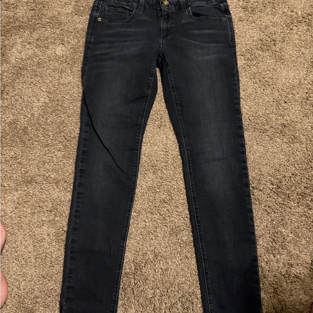 Michael Kors Women's Dark Wash Mid-Rise Skinny Jeans, Size 6 Blue Denim - Image 3