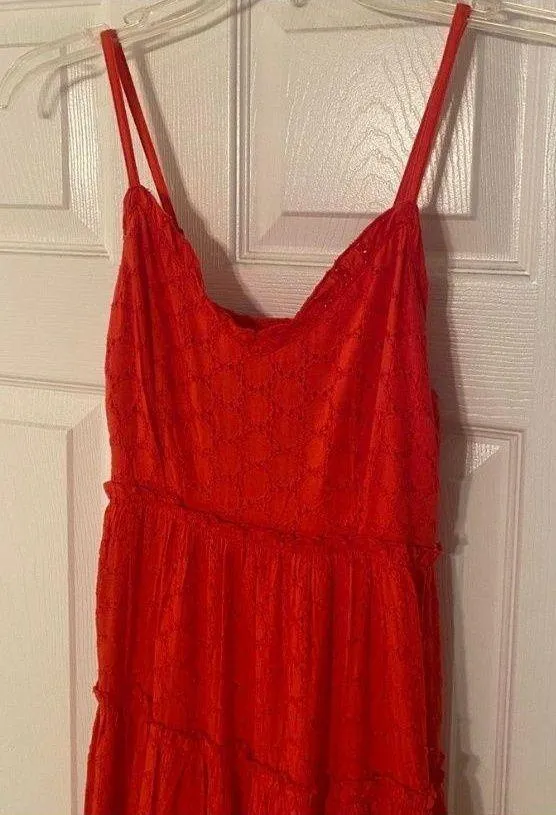 Flowy Red Dress - Image 3