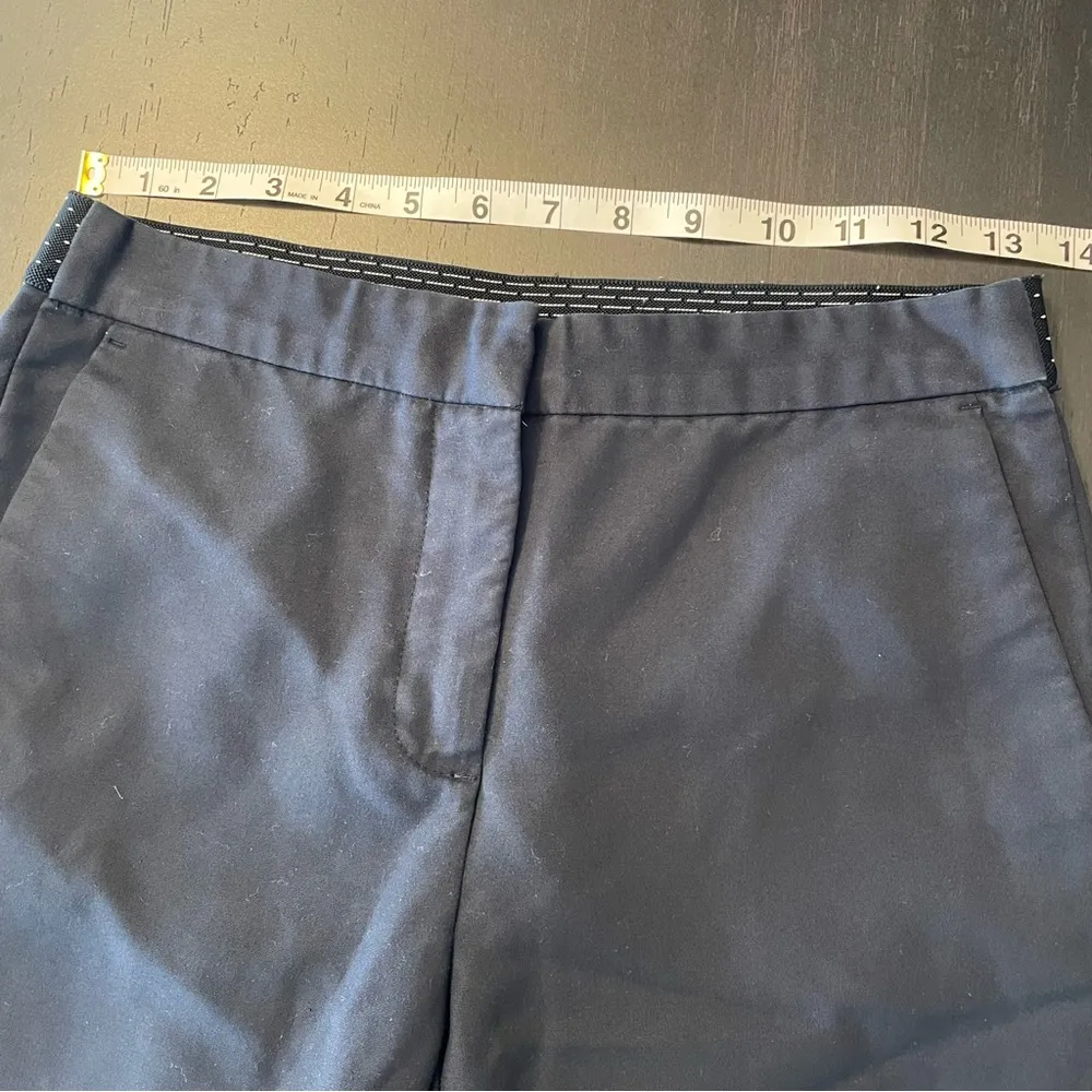 ZARA Basic Dark Navy Blue Exposed Elastic Waist Skinny Dress Pant Women’s Size S - Image 6