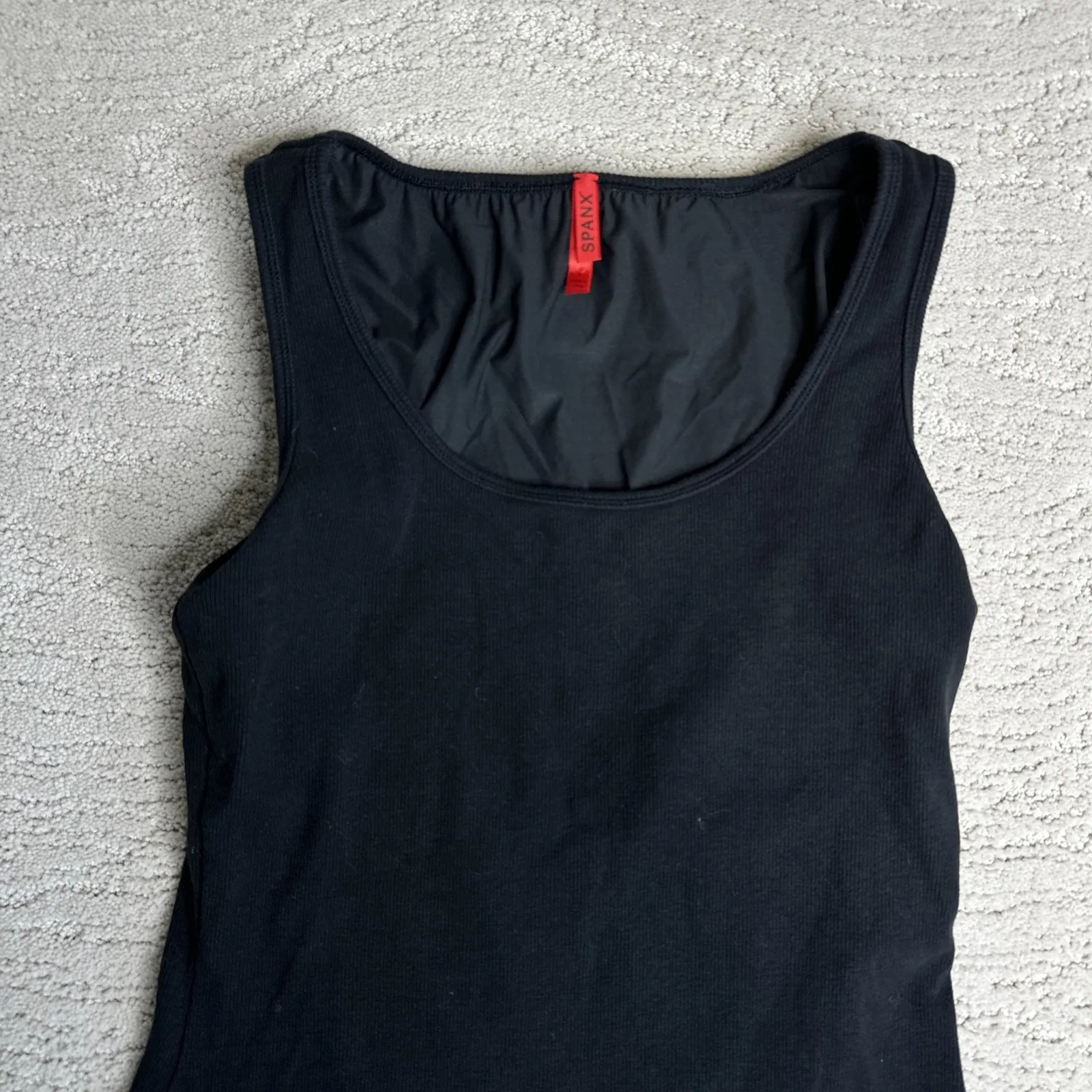 Spanx Women's  Large Black Tank Top Bodysuit Basic - Image 2