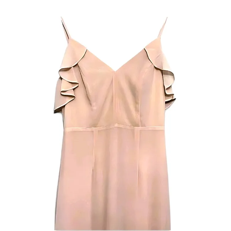 Lulus Mermaid Maxi Dress Gown Cherish The Moment Lined Maxi Ruffle Pink XS NWOT - Image 3