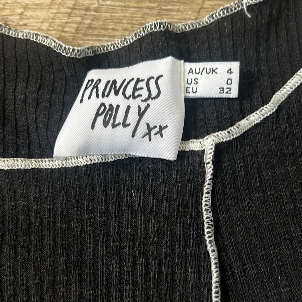 Princess Polly Contrast Stitch Crop Top Size 0 - Image 2