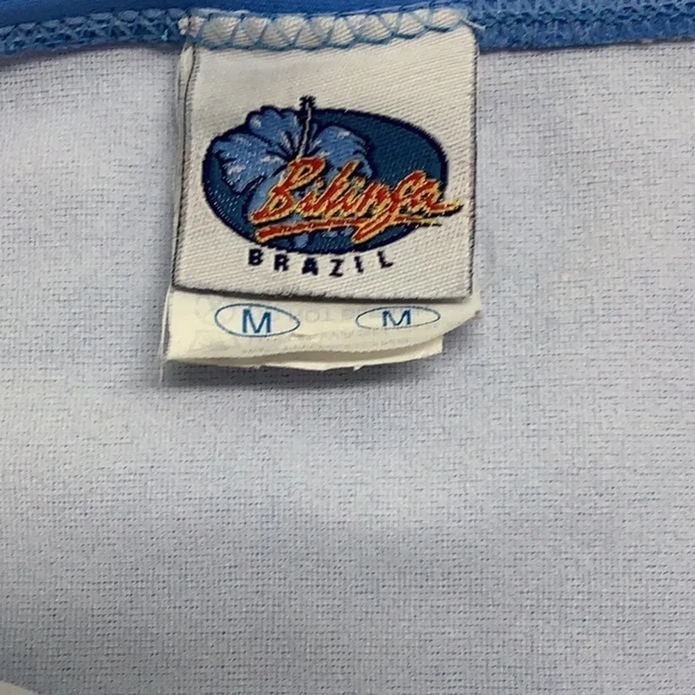 Blue Brazilian Bikini Bottom Size Medium Preloved - Image 2