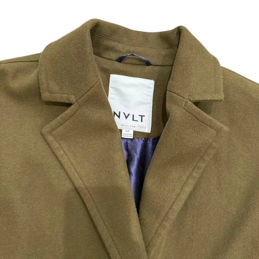 NVLT Military Coat in Green, Size L Green Size L - Image 7