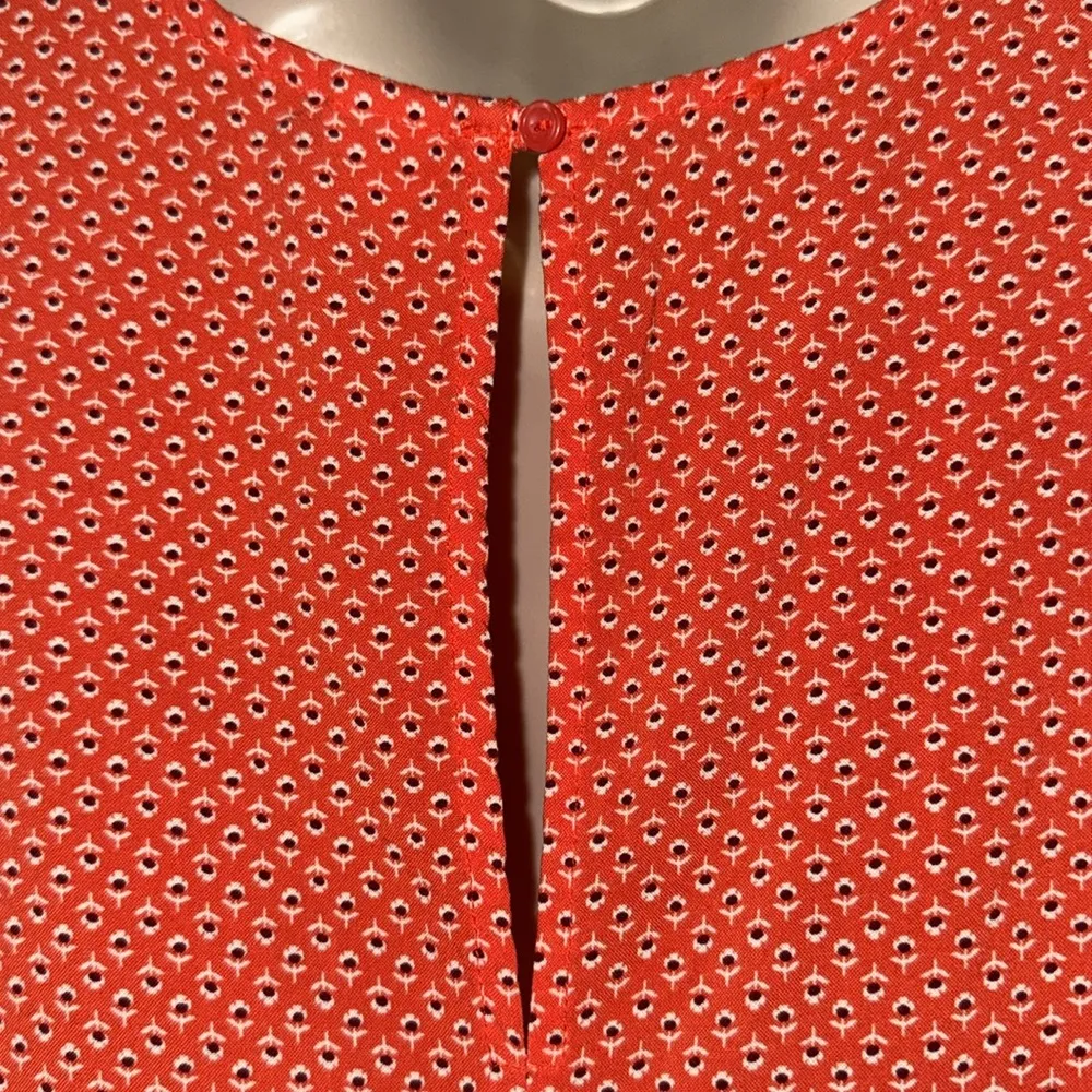 Old Navy Sleeveless Blouse Tank Top w Keyhole Back Orange Women’s Large L - Image 5