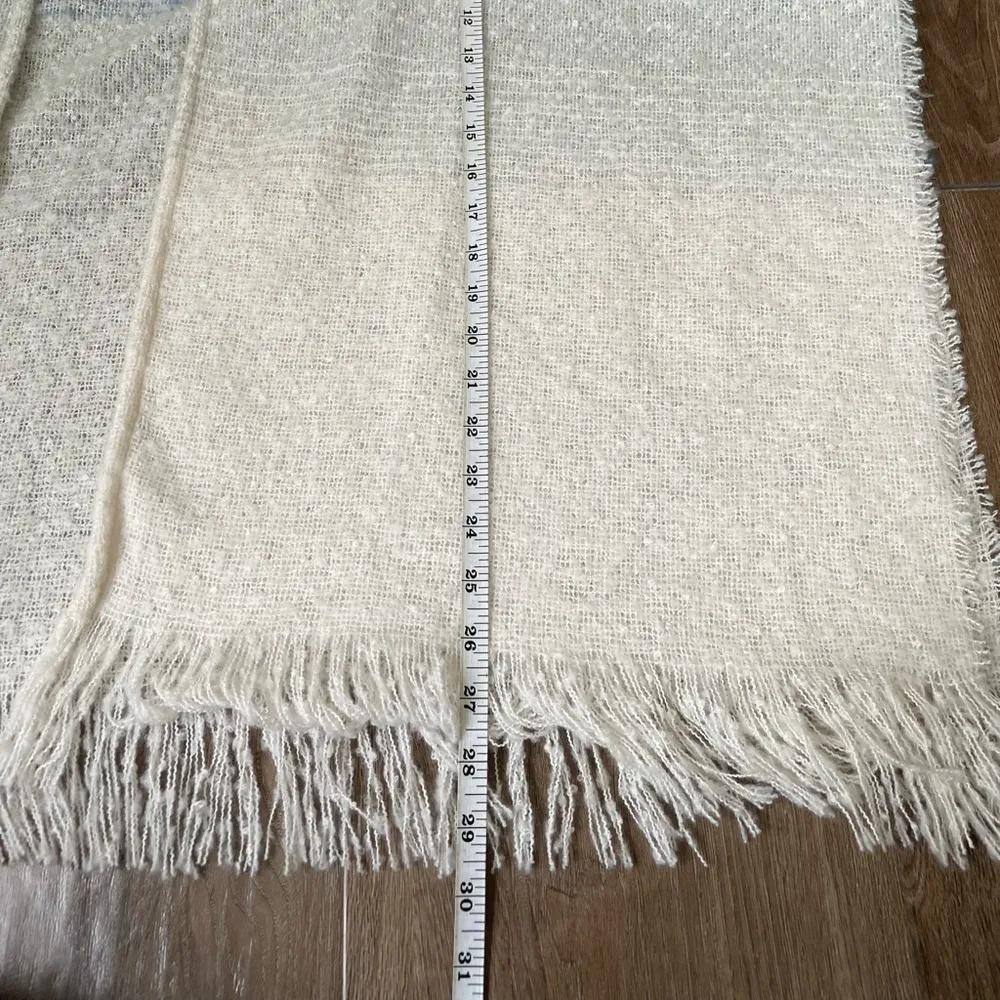 Style 5 NEW Blue White Ombré Knit Poncho Cardigan Shawl Open Front Sweater OSFM Size undefined - Image 9