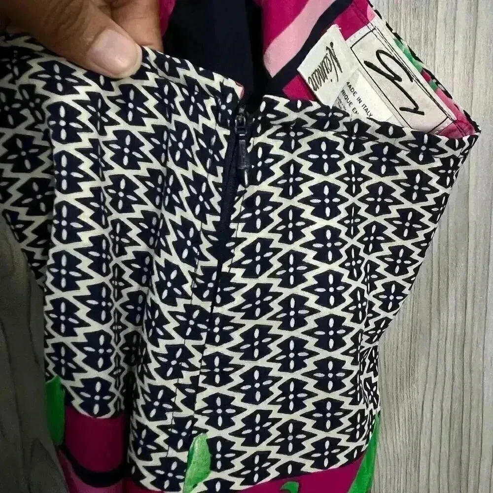 Ginny Neiman Marcus Women’s‎ Vintage 100% Silk Floral Pencil Mini Skirt Small - Image 3