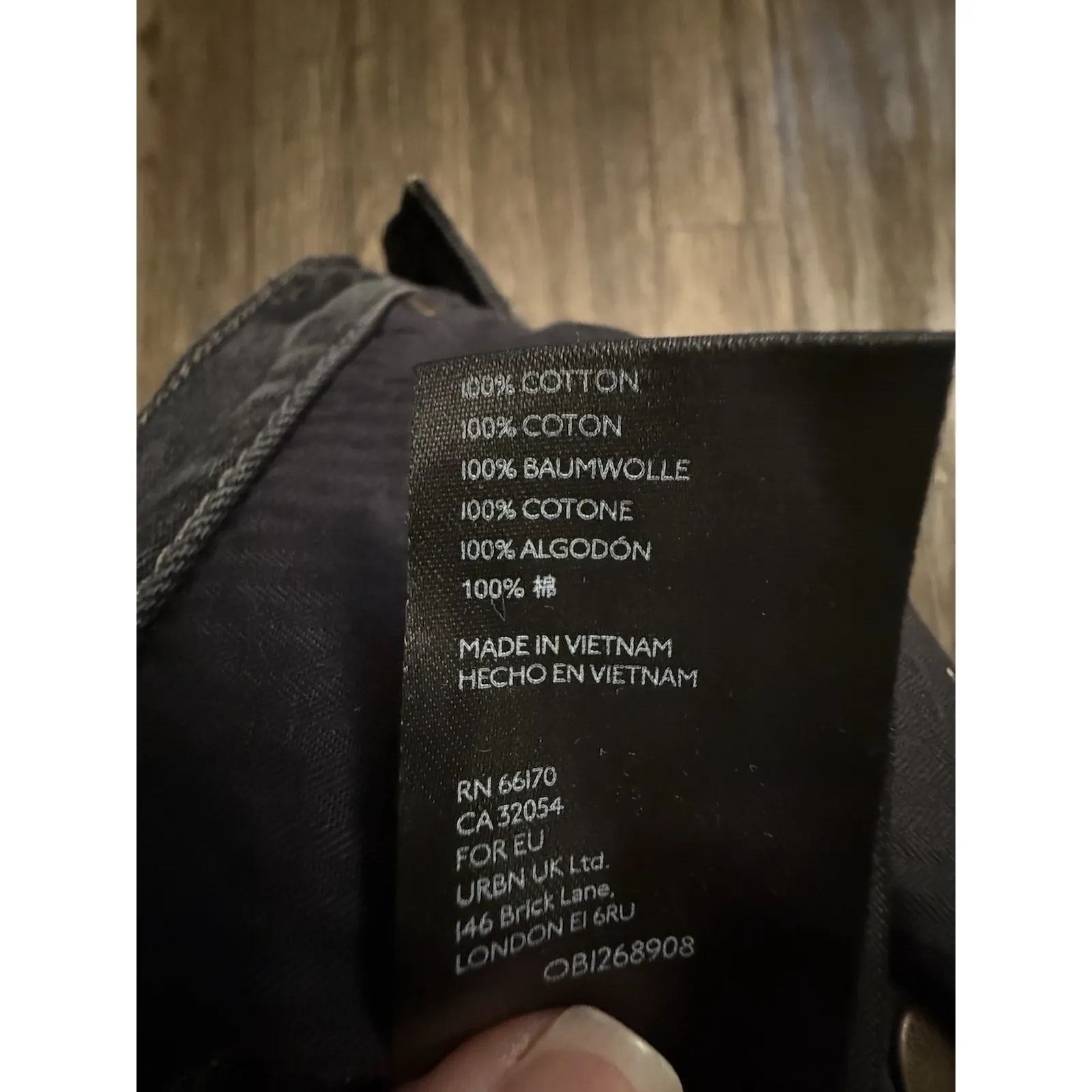 We the Free People Denim Cut Off‎ Makai High Rise Jean Shorts Black Sz 27 - Image 11