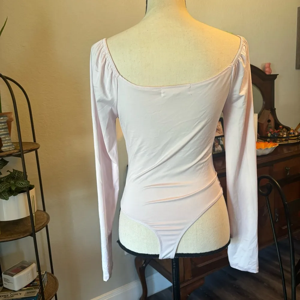 Steve Madden Pink Long Sleeve Bodysuit - Image 3