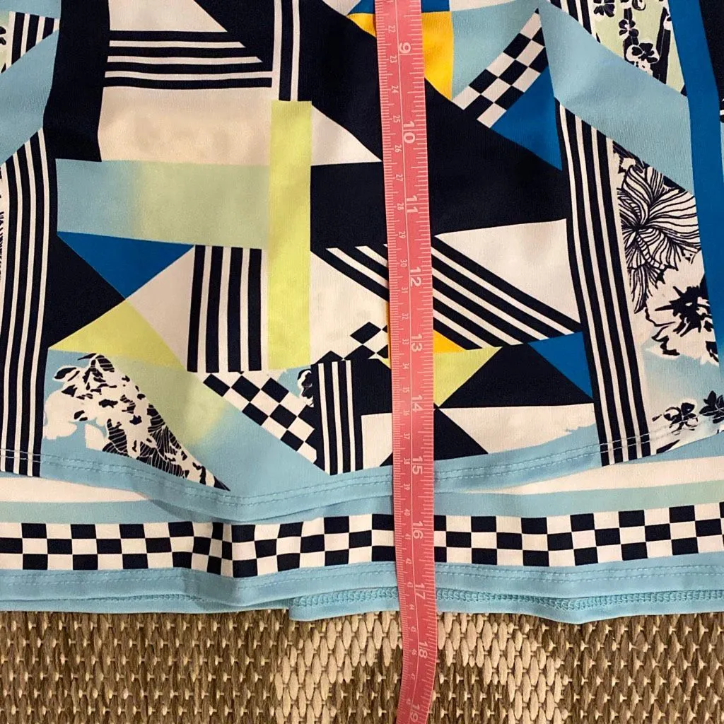 Lucky in Love Urbana flip skort in cool blue color scheme size extra large - Image 8