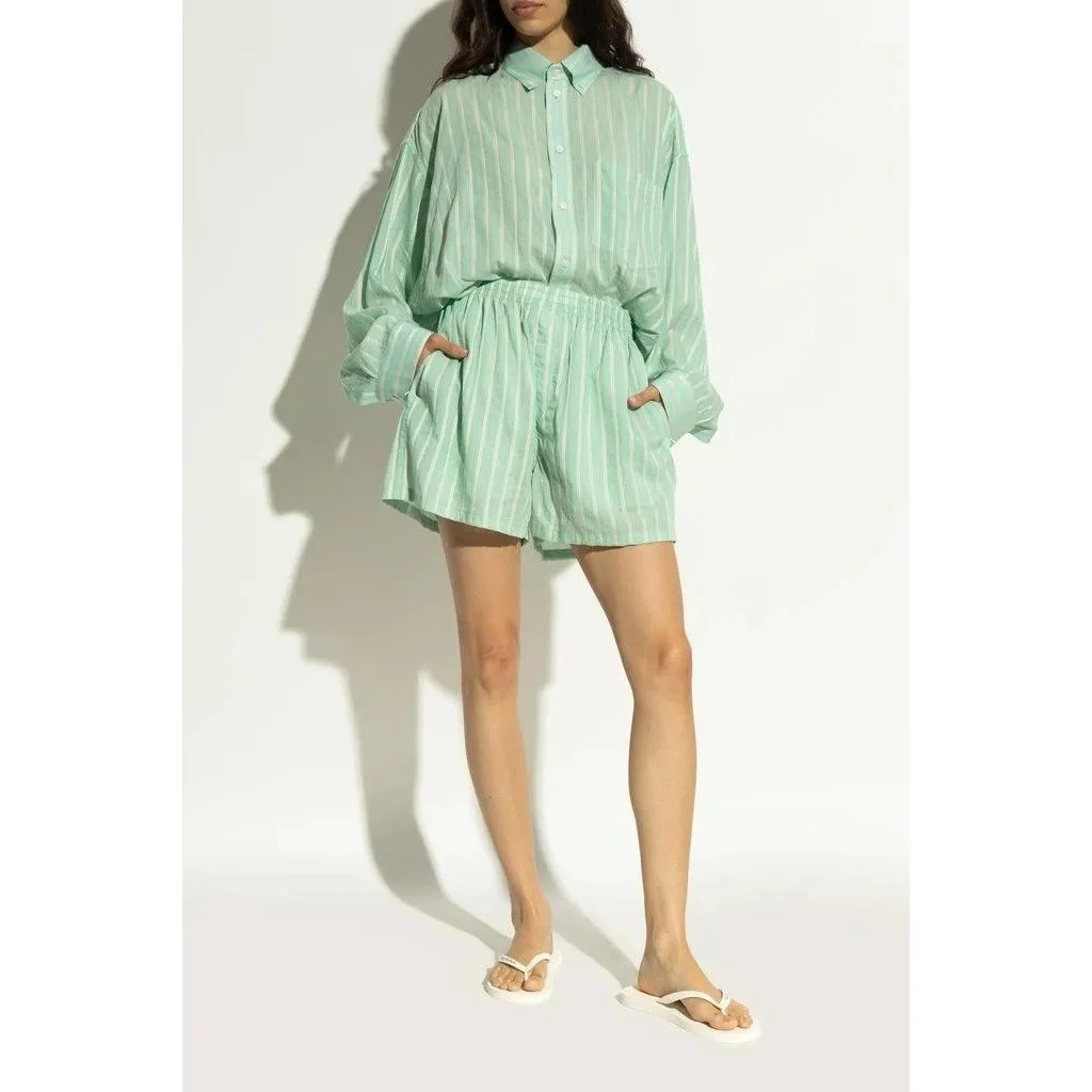 Balenciaga Thong Sandal in White & Black 38 With Box Womens Flip Flops - Image 13