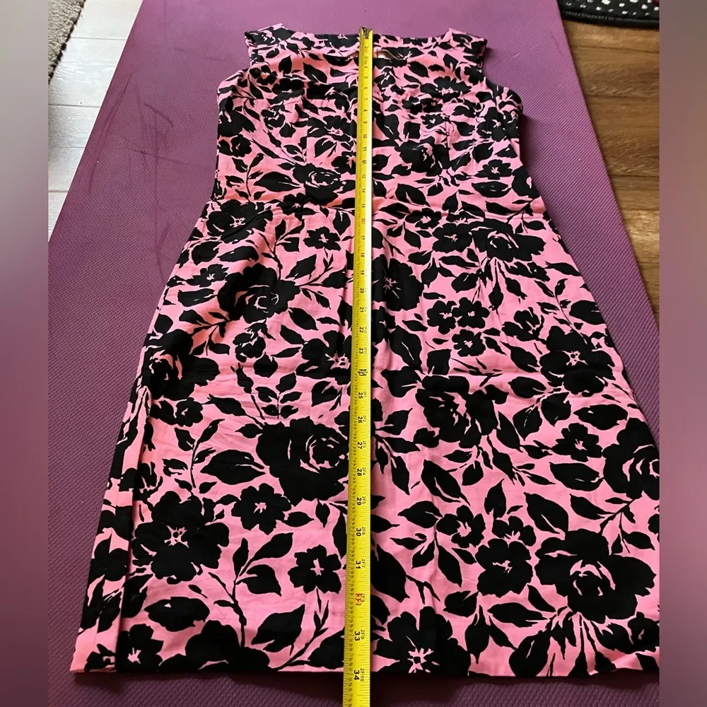 Style Sexy Sleeveless Bodycorn Dress Summer Vintage Floral Printed Made in Japan Black - Image 5