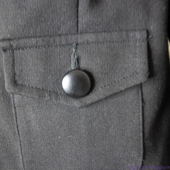 & Danielle black jacket with ribbon‎ on shoulder Black Size L - Image 10