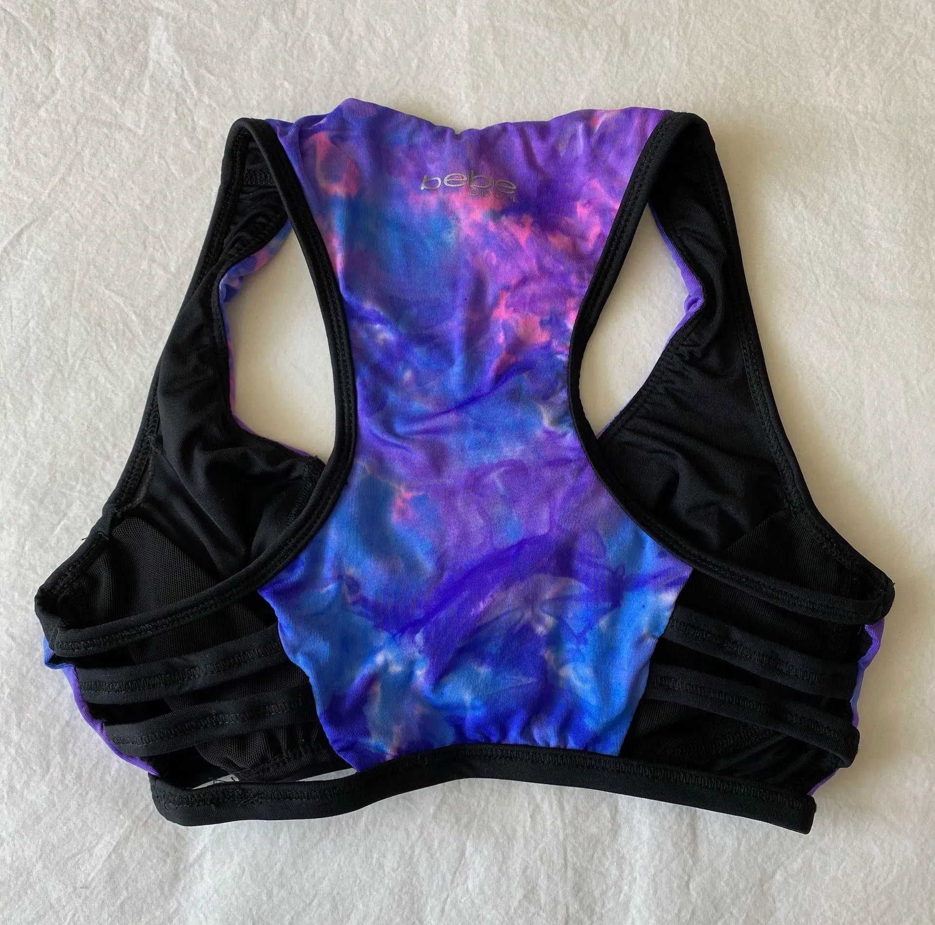 Bebe Galaxy Tie-Dye Sports Bra - Image 2