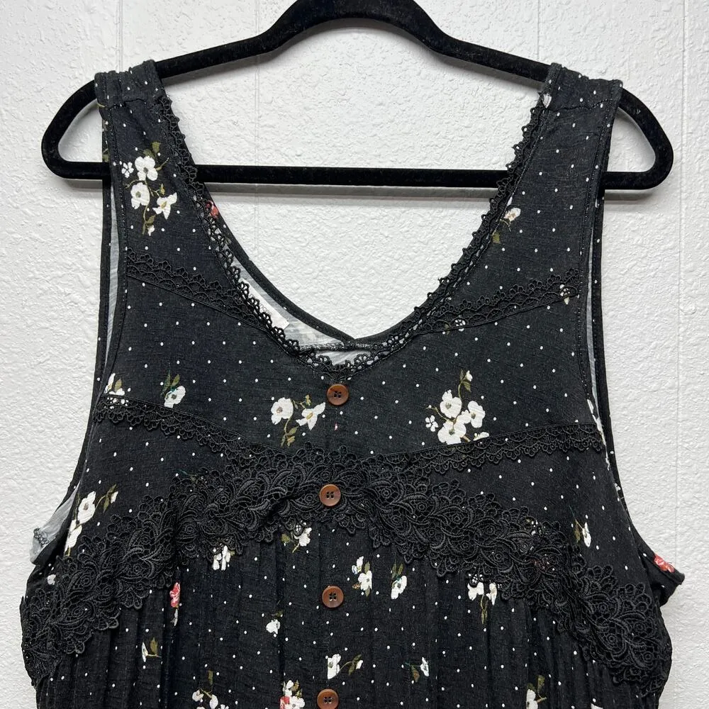 Maurices Baby doll Floral Lace Top Womens 2X Cottagecore Gardencore Flowy - Image 3