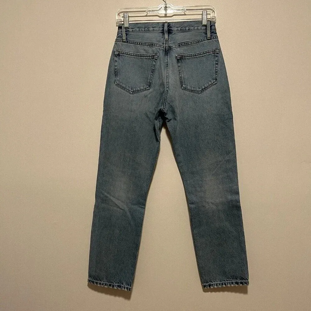 FRAME Le Original Distressed Button Fly Jeans in Sunkissed Blue Size‎ 25 - Image 5