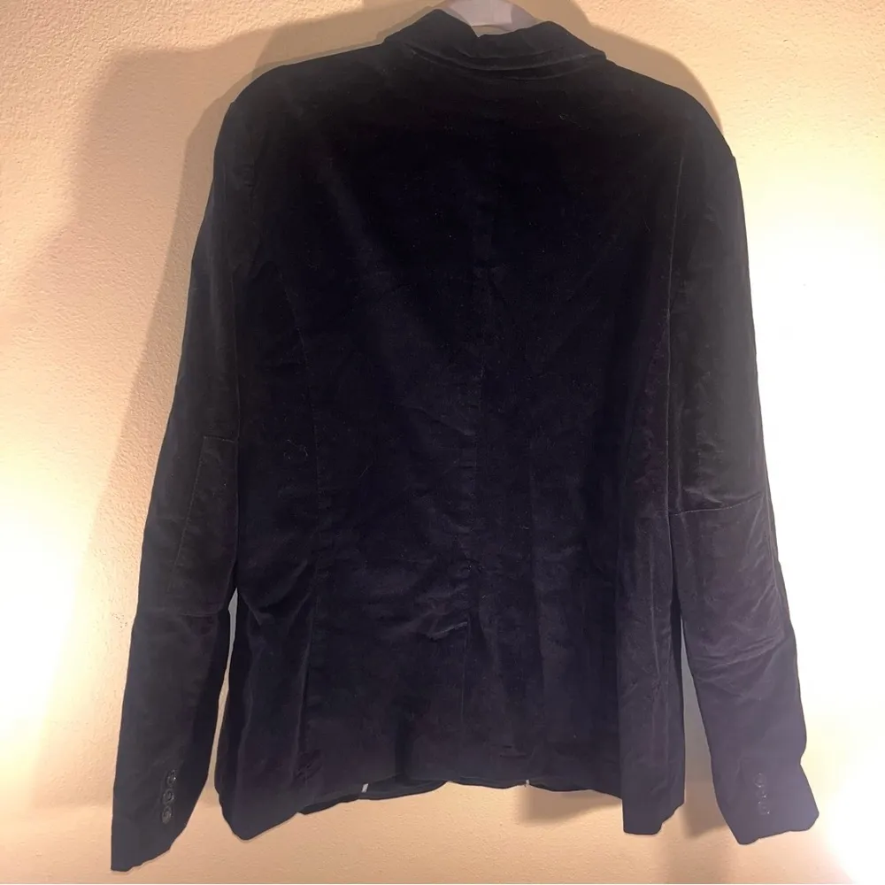 Eddie Bauer | Women’s Black Velvet Jacket Front Pockets Buttons 20 - Image 4