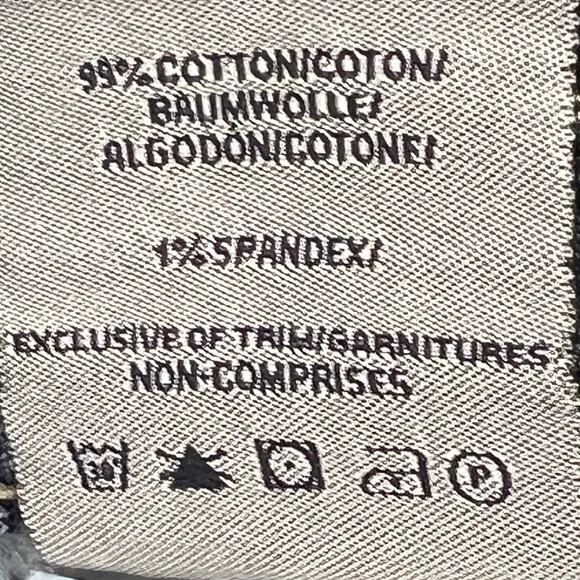 Y2K Jean Shorts Sz 14 / 34" Cutoffs‎ Low-Rise Western Rodeo Denim Jorts Silver - Image 11