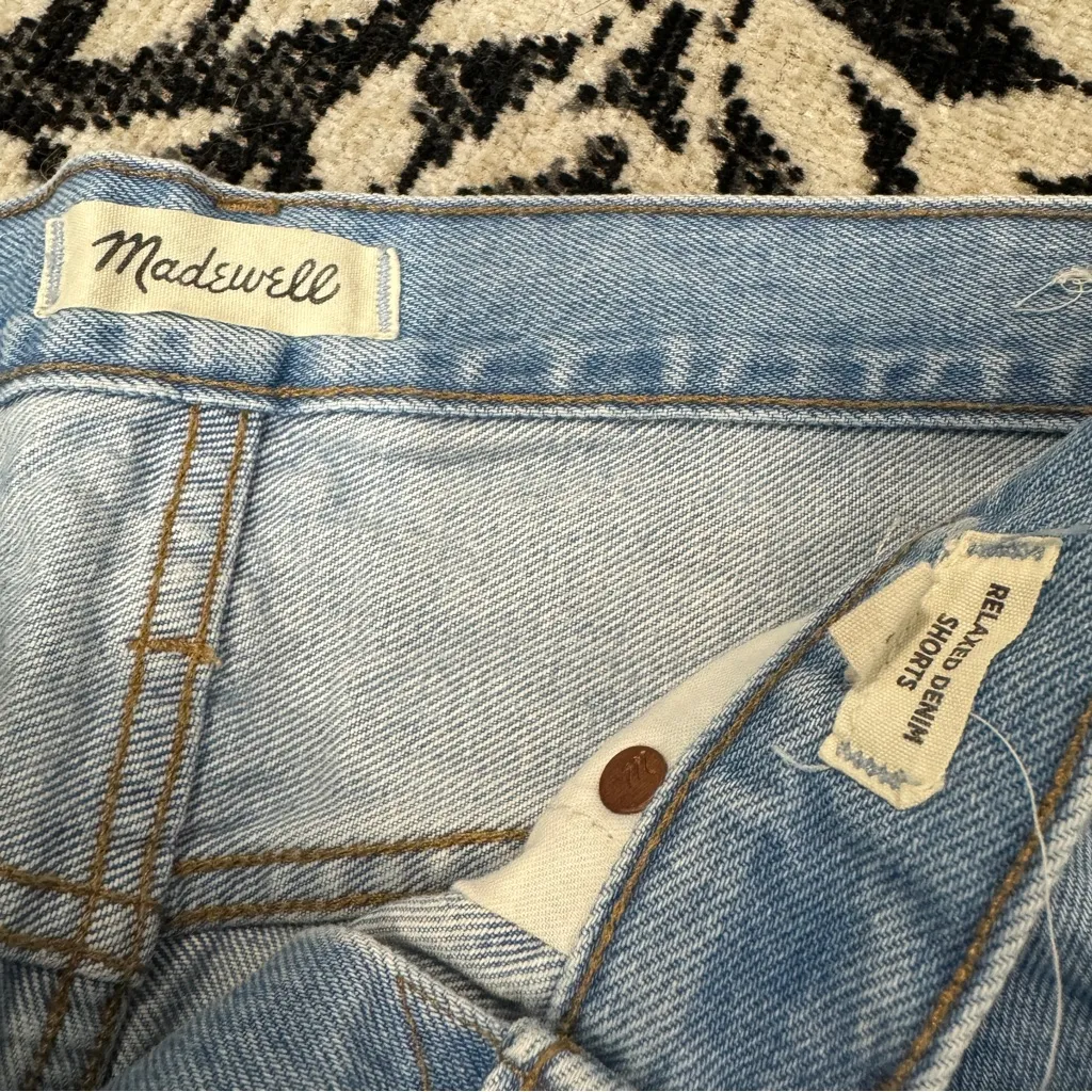 Madewell Relaxed Denim Shorts in Dunwoody Wash size 28 AJ242 - Image 9