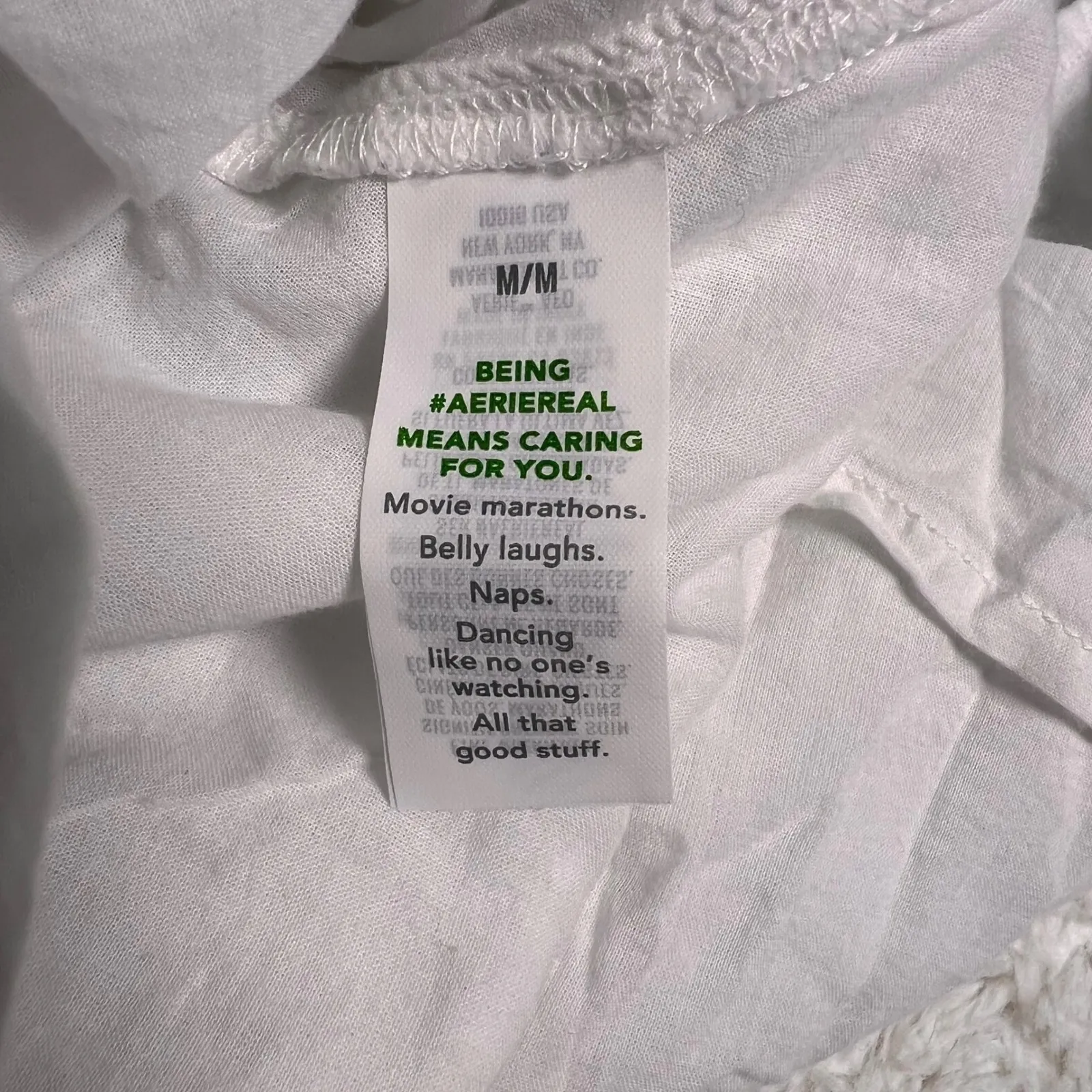 Aerie Women's White Linen Blend Ruffle Wrap Mini Casual Skirt Size Medium NWT - Image 9