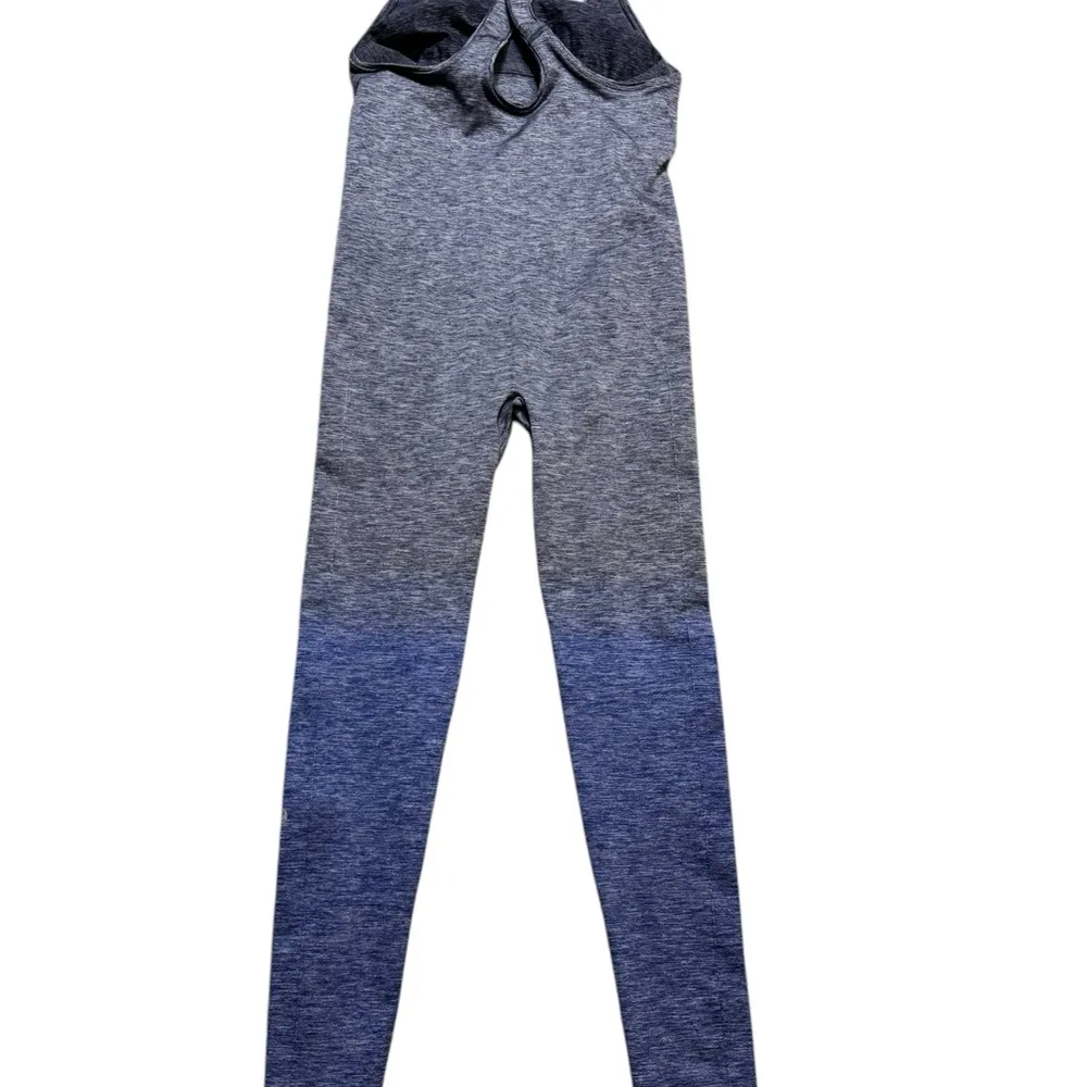 ✨ Lululemon Balance Resist Onesie Gray Blue Ombre Dip-Dye Yoga Jumpsuit Sz 6 ✨ - Image 5