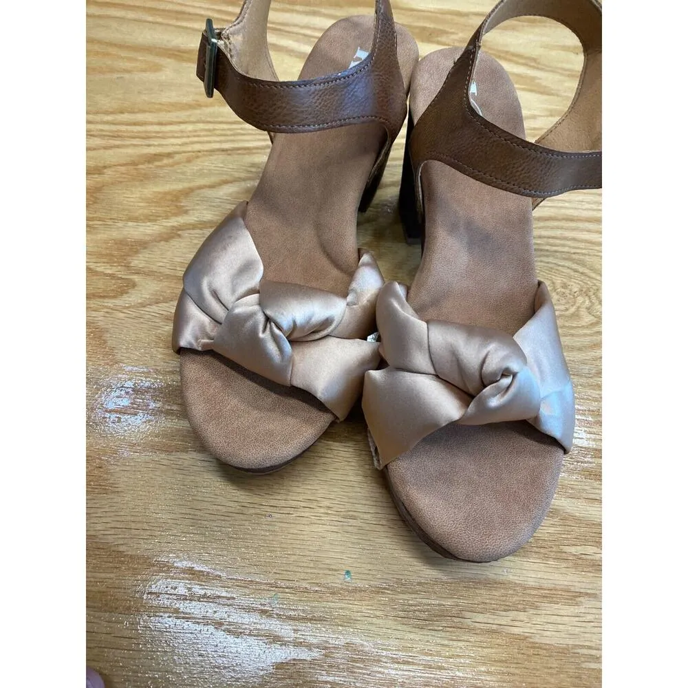 Korks By Kork Ease Natalia Strappy Sandals Women's 10 M Golden Brown Slip On S9 - Image 3