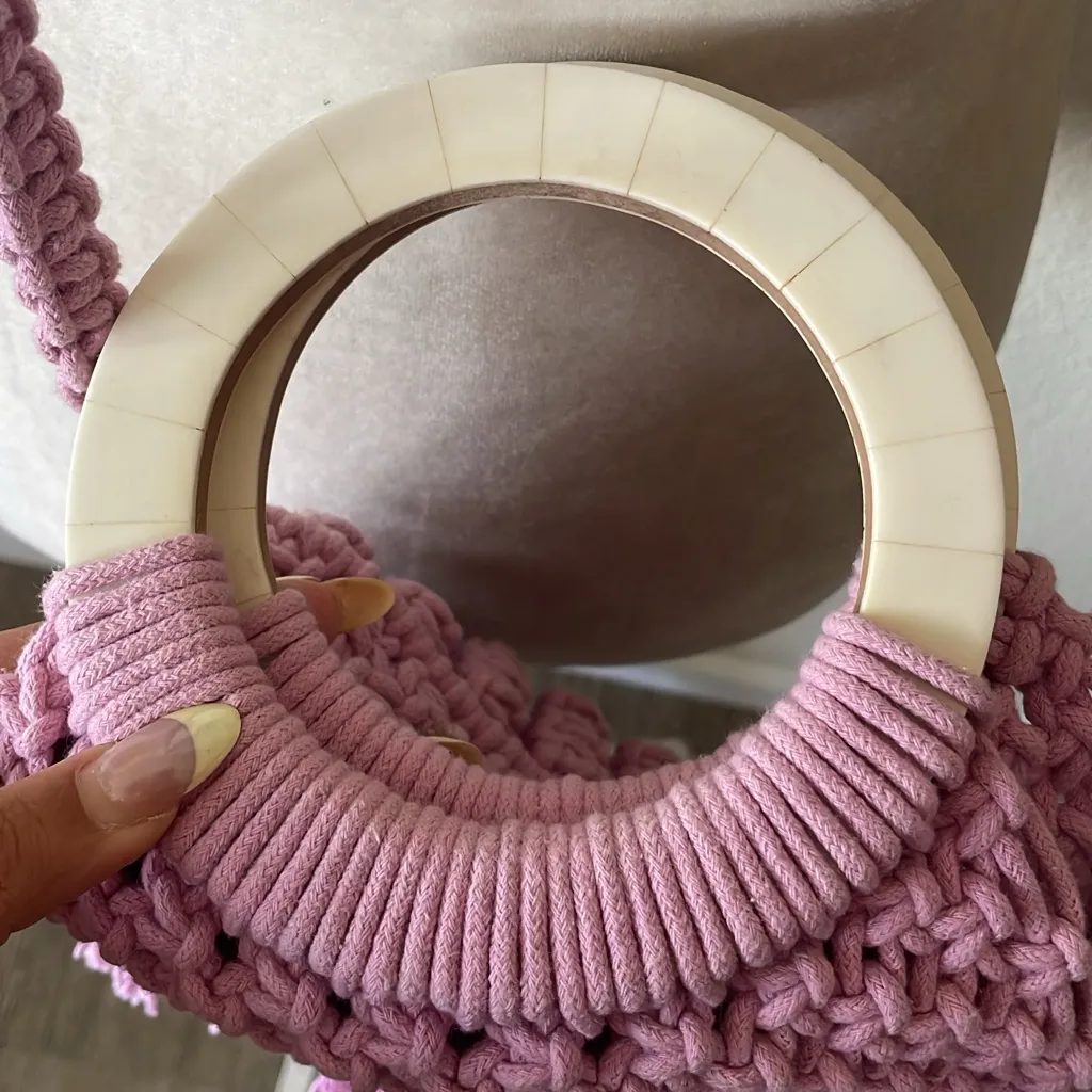 Cleobella Handbag - Lavender Monaco Tote flaw* - Image 4