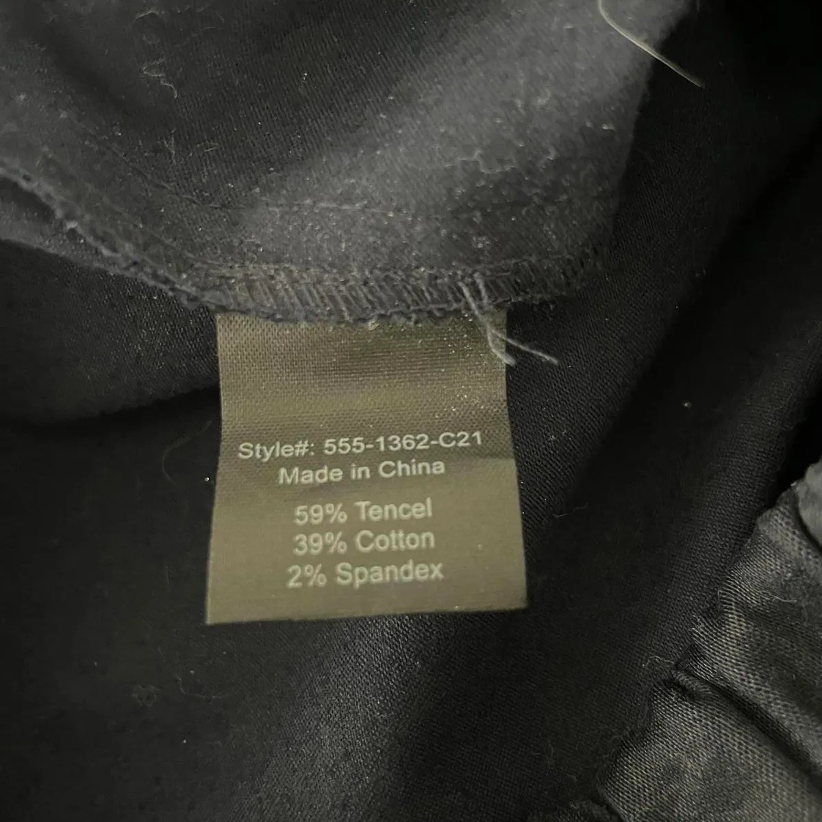 Jenni Kayne Slim Trouser Pants Stretch Poplin High-Rise Navy Women's Size Small - Image 4