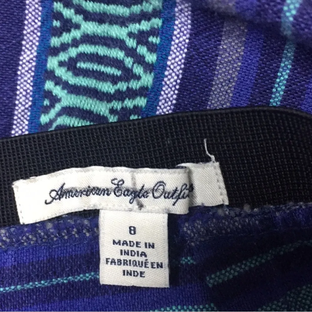 American Eagle mini skirt zipper back elastic high waist - Image 6