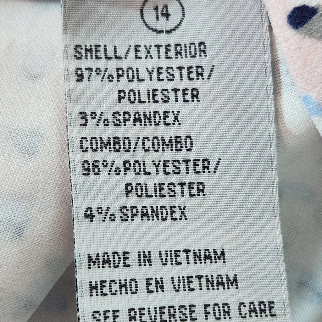 Shelby & Palmer Pink Print A-Line Dress Size 14 Wedding Guest Dress - Image 8