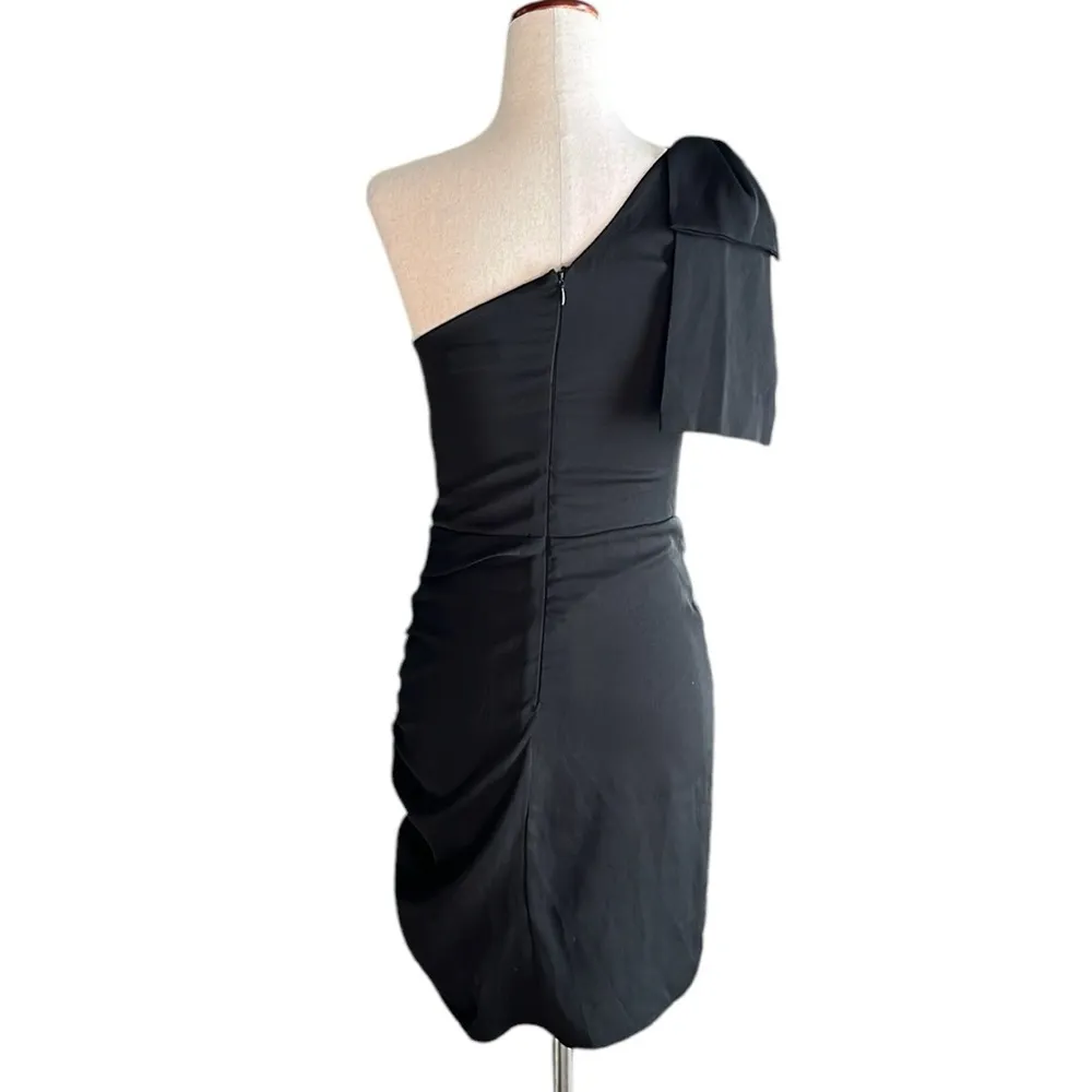 Altar'd State Nicole Party Dress Black One Shoulder Minidress - Image 8