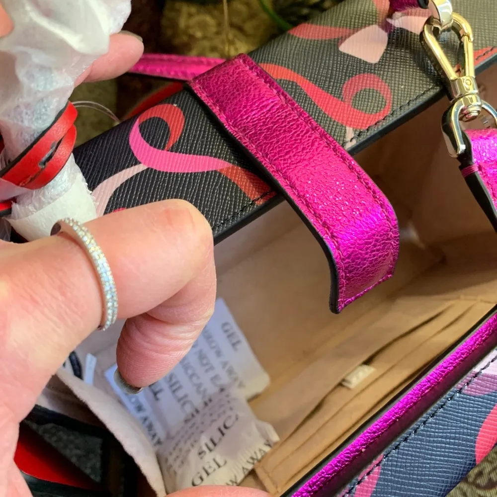 Authentic KATE SPADE Leather gift wrap Crosby/Satchel - Image 8