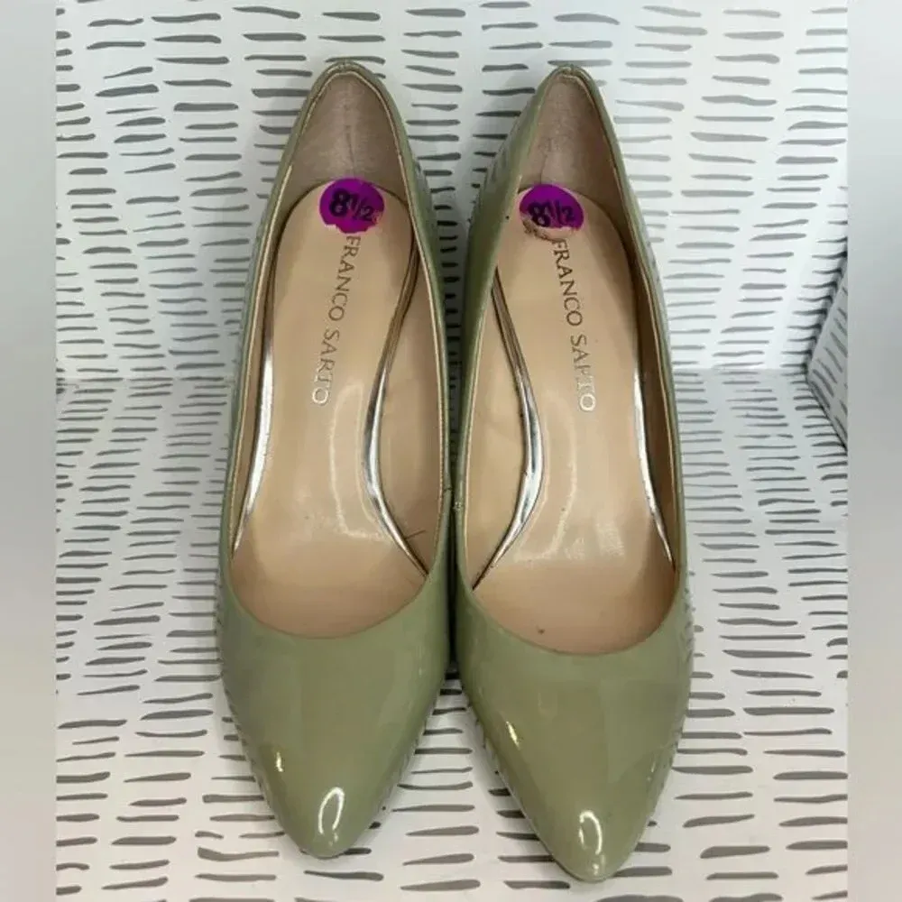 Franco Sarto Green Howie Heels size 8.5‎ - Image 3