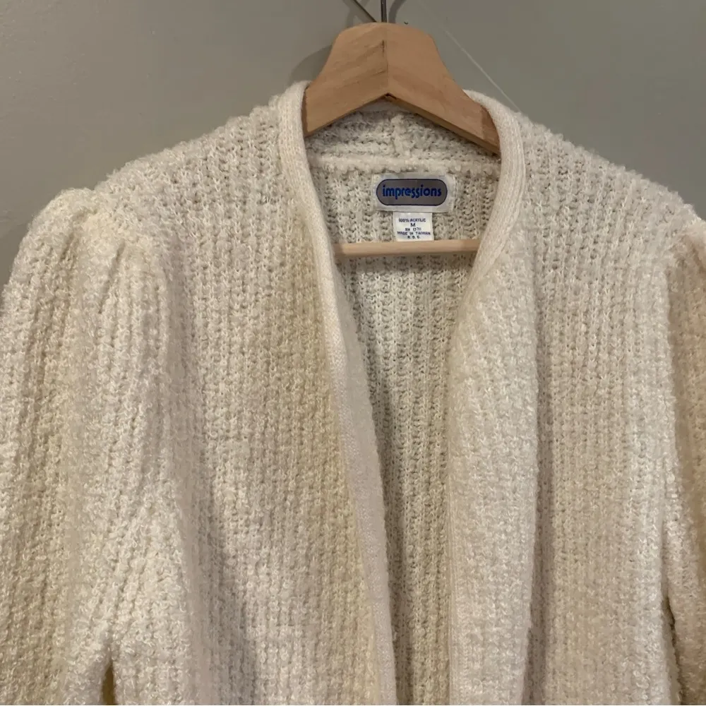 Impressions Women’s Cardigan Sweater Size Medium - Image 3